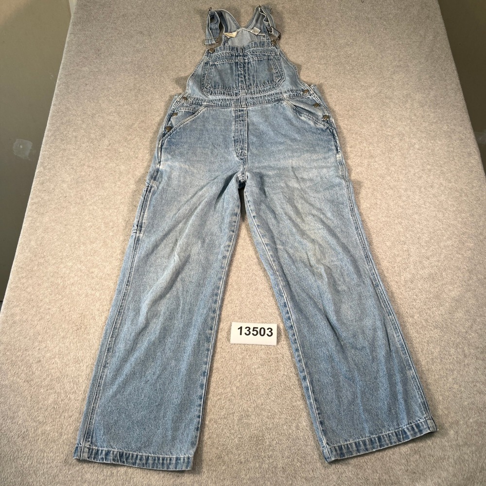Country Seat Carpenter Bib Overalls Mens M Blue Denim Utility Pockets Workwear